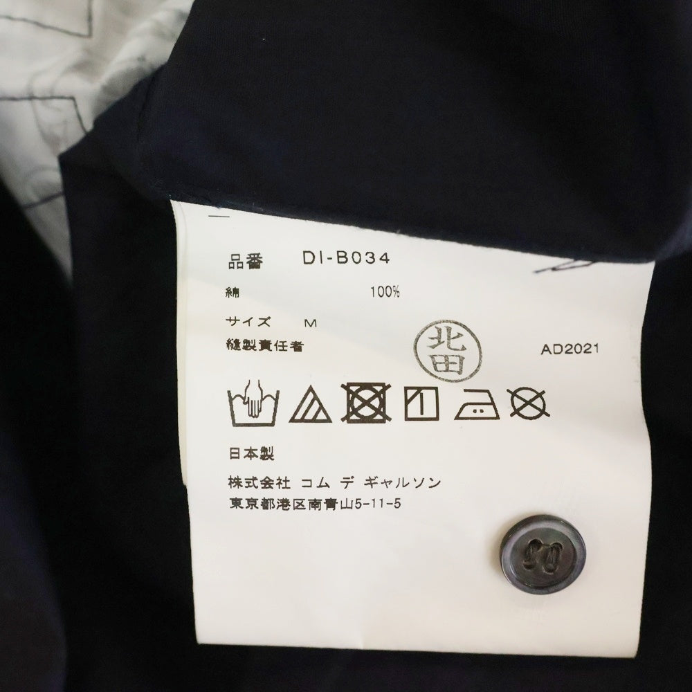COMME des GARCONS(コムデギャルソン) 22SS ×Disney Mickey Mouse ディズニー ミッキーマウス 長袖シャツ DI-B034 ネイビー