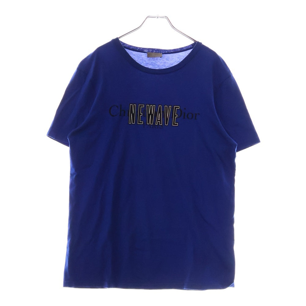 DIOR(ディオール) 17SS NEWAVE フロントロゴ クルーネック半袖Tシャツ ブルー 733J603I8612