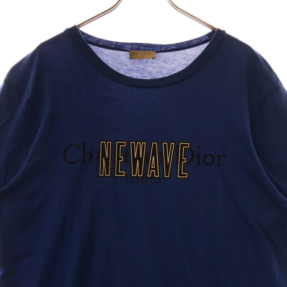 DIOR(ディオール) 17SS NEWAVE フロントロゴ クルーネック半袖Tシャツ ブルー 733J603I8612