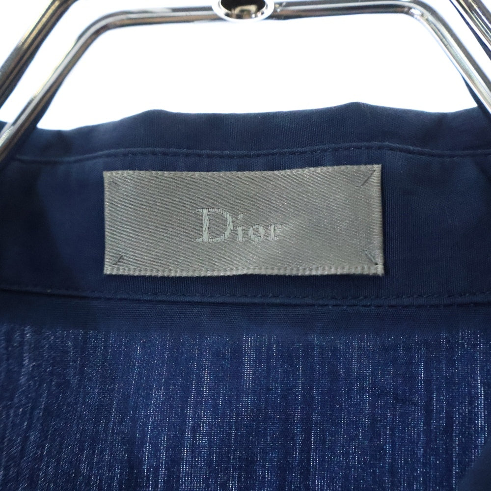 DIOR(ディオール) 14SS パネル切替長袖シャツ ネイビー 463C535W2480
