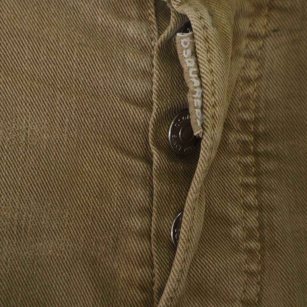 DSQUARED2(ディースクエアード) 21SS TRASH SKATER JEAN スケーター ジーンズ ベージュ コットン S71LB0886
