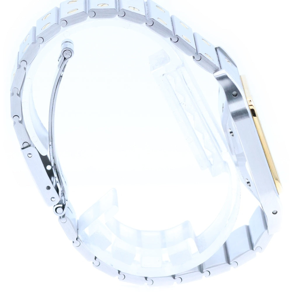 Cartier(カルティエ) 81036283 サントスガルべ LM 白文字盤 SS×YG/AT ステンレス×イエローゴールド 自動巻き 腕時計