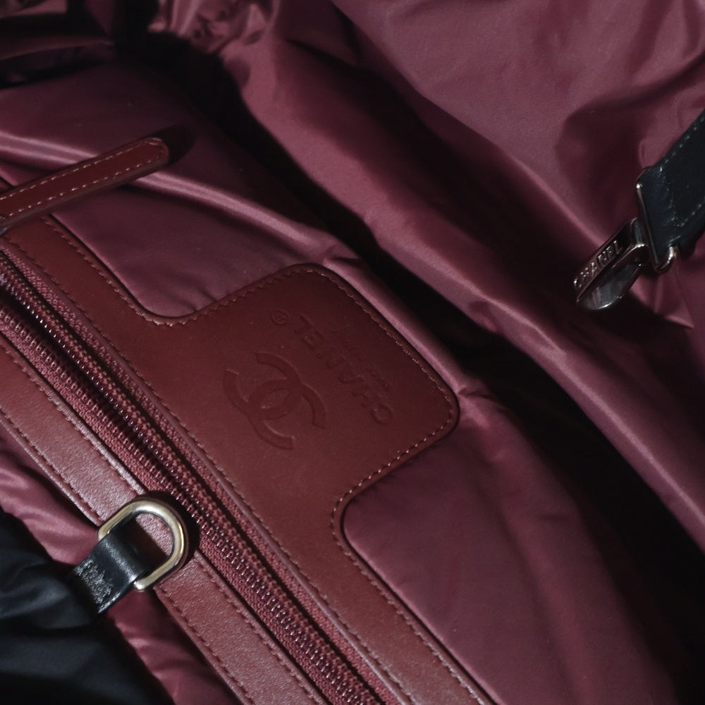 CHANEL(シャネル) コココクーン PM トートバッグ ハンドバッグ ブラック シルバー金具 ナイロン キルティング