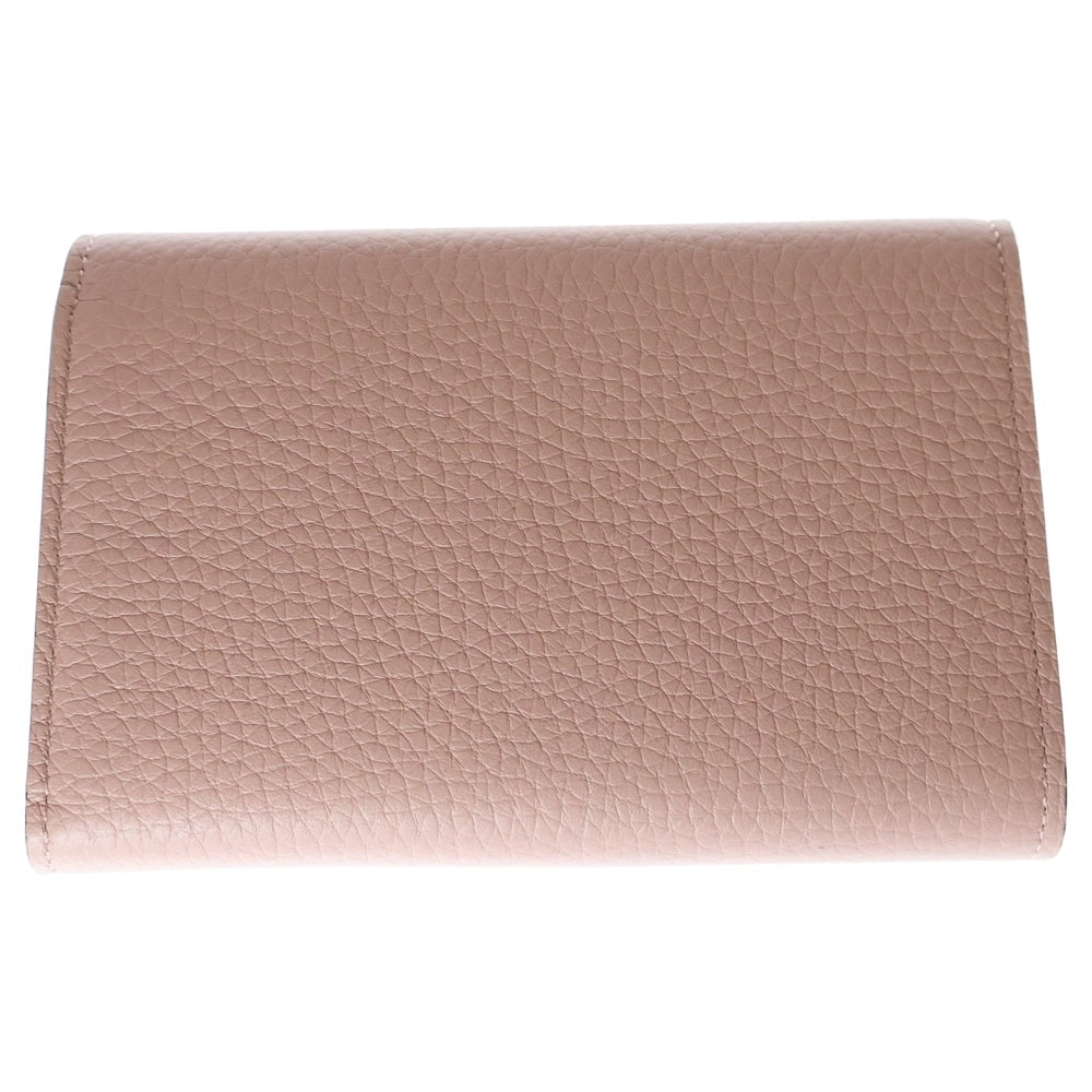 LOUIS VUITTON(ルイヴィトン) ポルトフォイユ・カプシーヌ コンパクト 三つ折り財布 ウォレット シルバー金具 ピンク ガレ M62156 ICタイプ