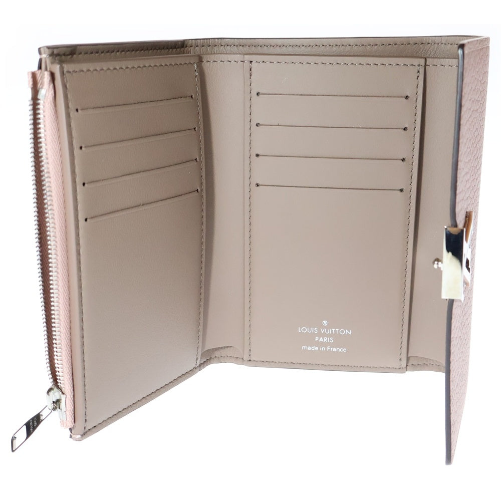 LOUIS VUITTON(ルイヴィトン) ポルトフォイユ・カプシーヌ コンパクト 三つ折り財布 ウォレット シルバー金具 ピンク ガレ M62156 ICタイプ