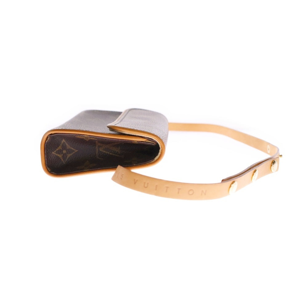LOUIS VUITTON(ルイヴィトン) モノグラム フロランティーヌ ショルダーバッグ ミニバッグ ゴールド金具 ブラウン PVC×レザー M51855