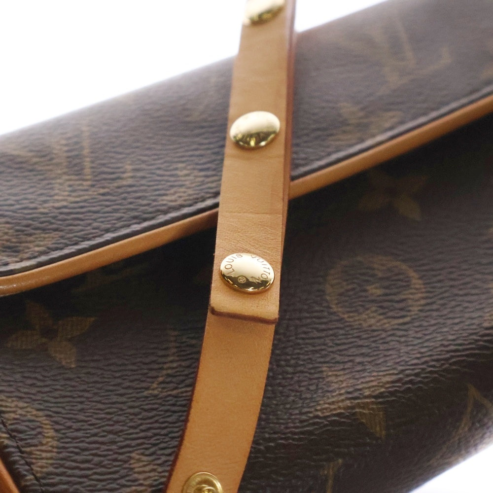 LOUIS VUITTON(ルイヴィトン) モノグラム フロランティーヌ ショルダーバッグ ミニバッグ ゴールド金具 ブラウン PVC×レザー M51855