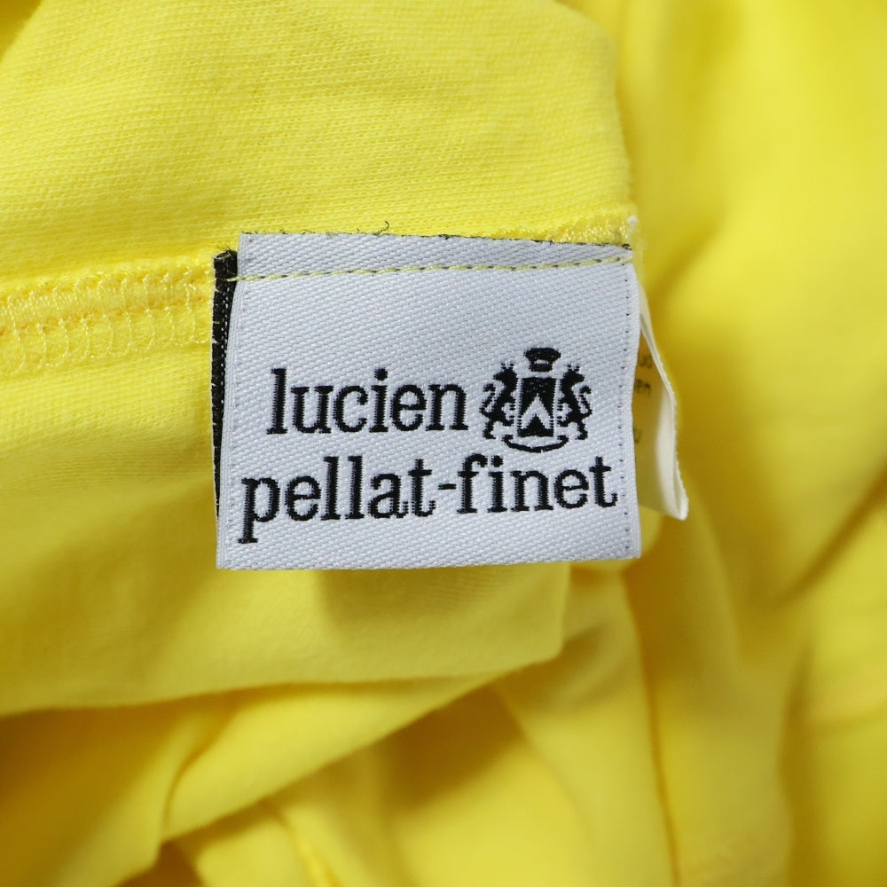 lucien pellat-finet(ルシアンペラフィネ) スカルプリント クルーネック 半袖Tシャツ カットソー イエロー