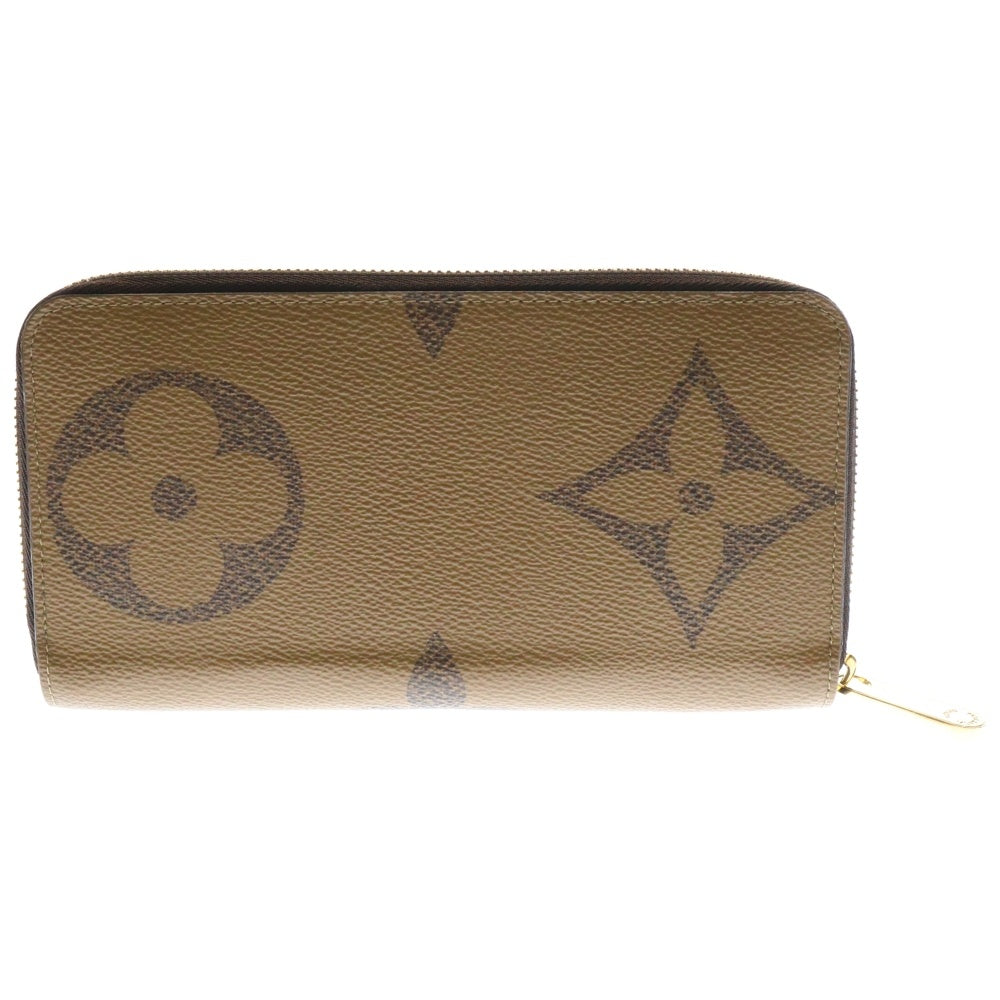 LOUIS VUITTON(ルイヴィトン) モノグラム・ジャイアント ジッピーウォレット ラウンドファスナー 長財布 ロングウォレット ゴールド金具 ブラウン M69353