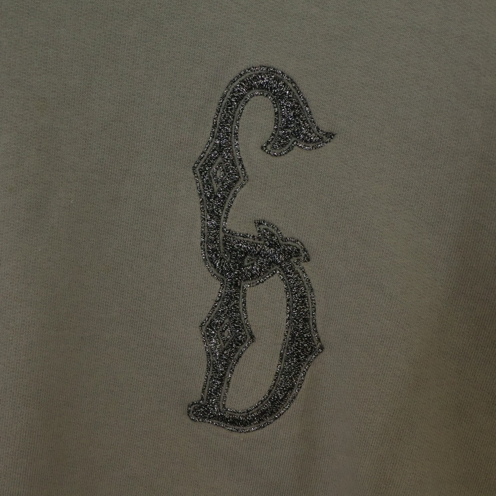 DIOR(ディオール) 23AW CDロゴ エンブロイダリー 刺繍 クルーネック 長袖 プルオーバー スウェット トレーナー ベージュ 343J699A0531
