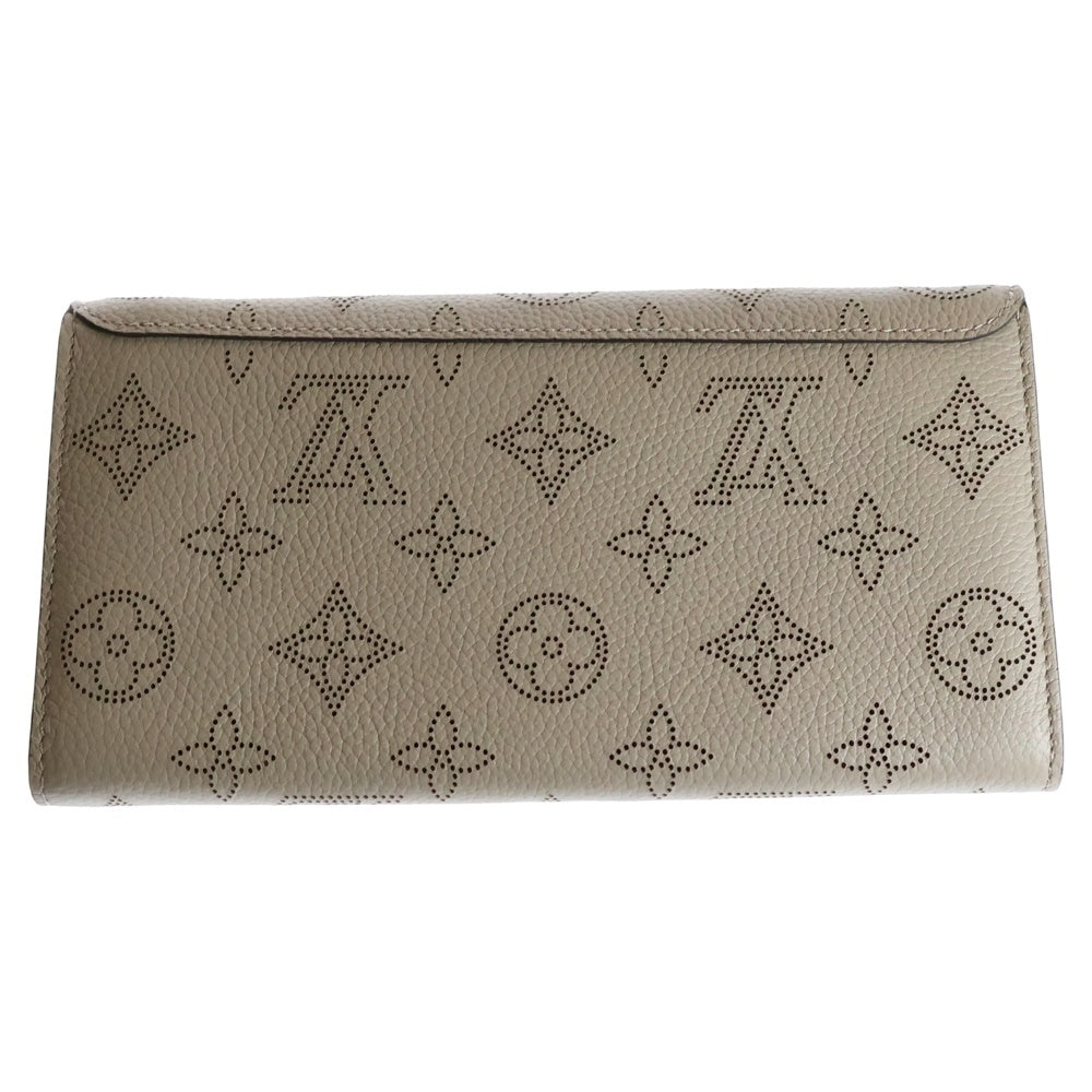 LOUIS VUITTON(ルイヴィトン) ポルトフォイユ イリス モノグラム マヒナ パンチングレザー ロングウォレット 長財布 ベージュ M60144 RFID