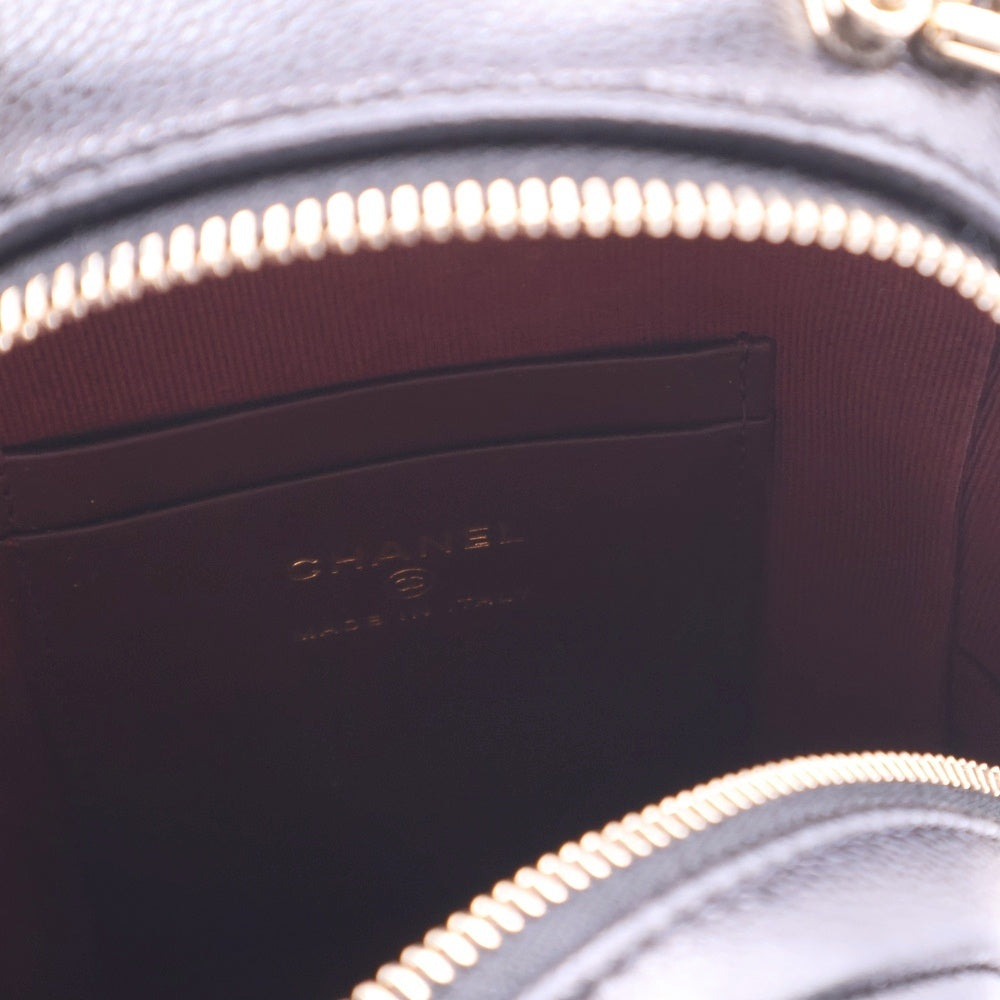 CHANEL(シャネル) マトラッセ タイムレス ココマーク キャビアスキン レザー クラシック チェーン ミニ バックパック リュックサック ブラック レディース ゴールド金具 AP3753