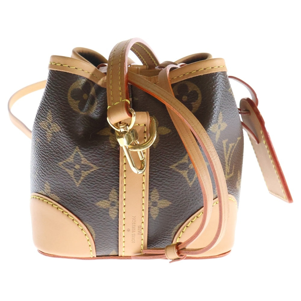 LOUIS VUITTON(ルイヴィトン) モノグラム ノエ パース レザーミニショルダーバッグ ブラウン レディース M57099