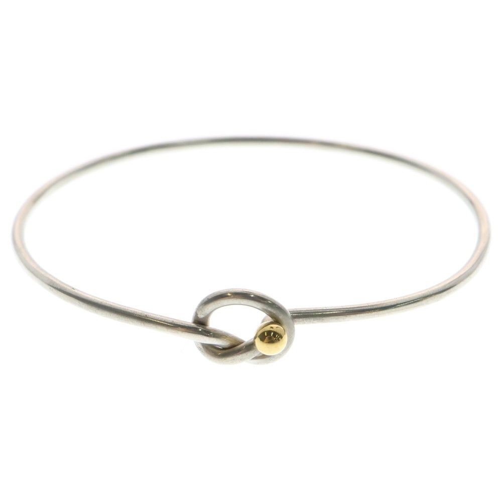 TIFFANY&Co(ティファニー) ラブ ノット ブレスレット バングル SV925/K18YG シルバー×イエローゴールド