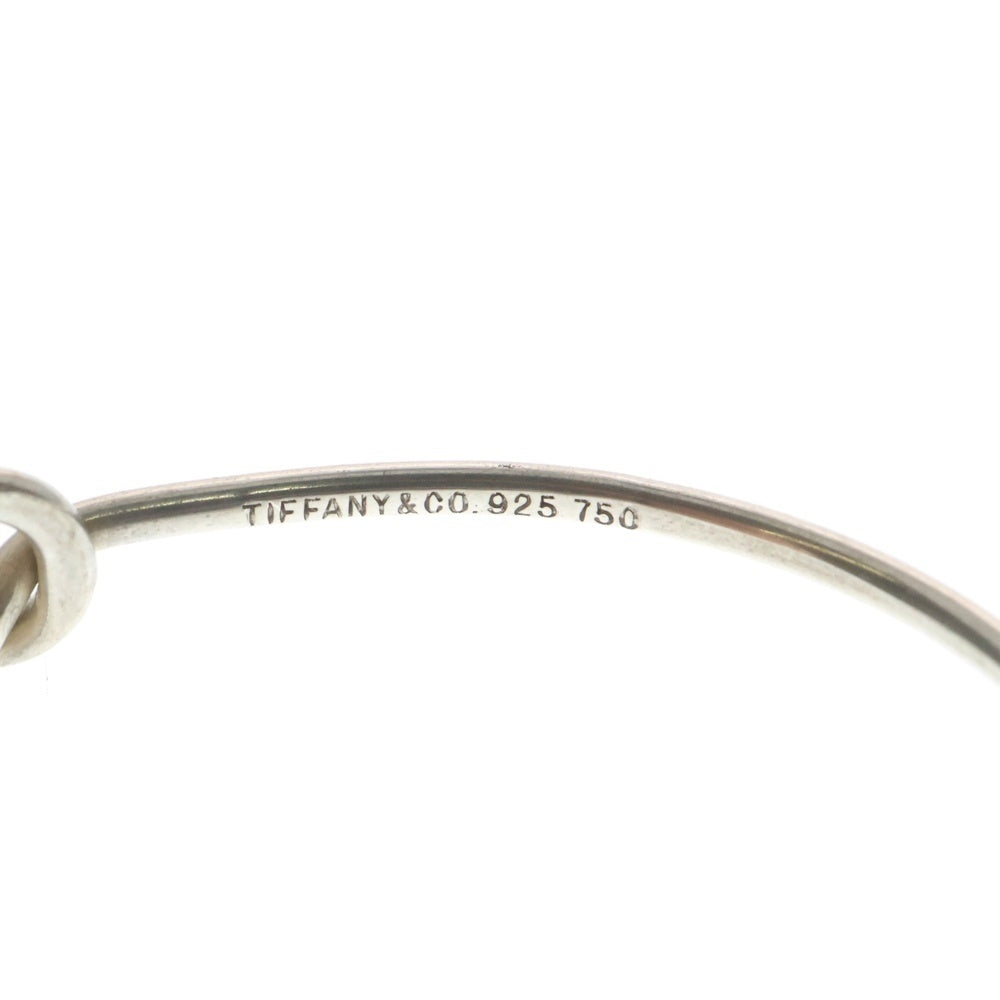 TIFFANY&Co(ティファニー) ラブ ノット ブレスレット バングル SV925/K18YG シルバー×イエローゴールド
