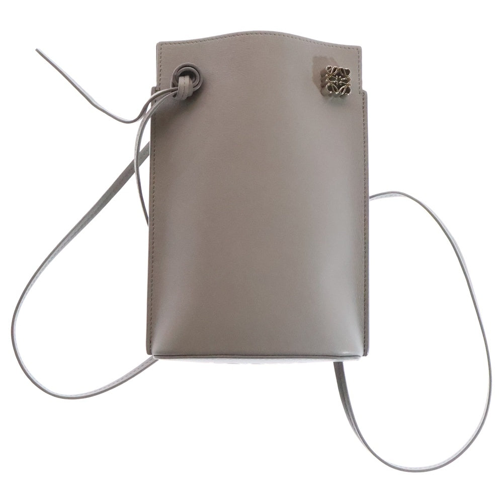 LOEWE(ロエベ) ダイスポケット ショルダーバッグ クラシックカーフ グレー レザー C630R12X01