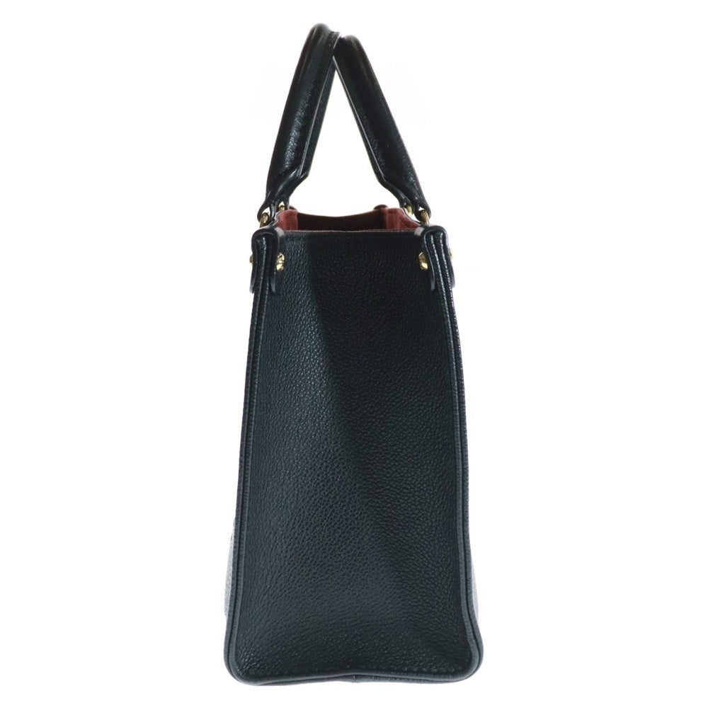 LOUIS VUITTON(ルイヴィトン) オンザゴーPM モノグラムアンプラント レザー 2WAY ハンド ショルダーバッグ ゴールド金具 ブラック/ベージュ M45659 RFID