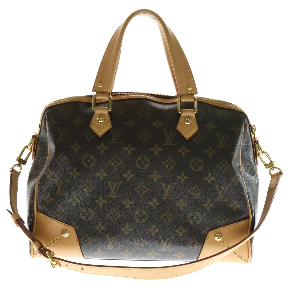 LOUIS VUITTON(ルイヴィトン) モノグラム レティーロPM 2WAYショルダーバッグ ハンドバッグ ボストンバッグ ゴールド金具 ブラウン PVC×レザー M40325
