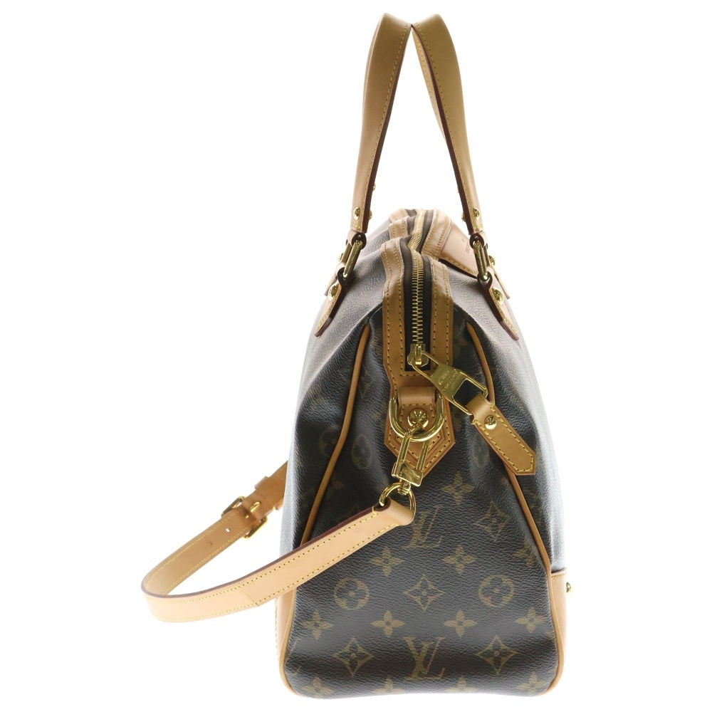 LOUIS VUITTON(ルイヴィトン) モノグラム レティーロPM 2WAYショルダーバッグ ハンドバッグ ボストンバッグ ゴールド金具 ブラウン PVC×レザー M40325