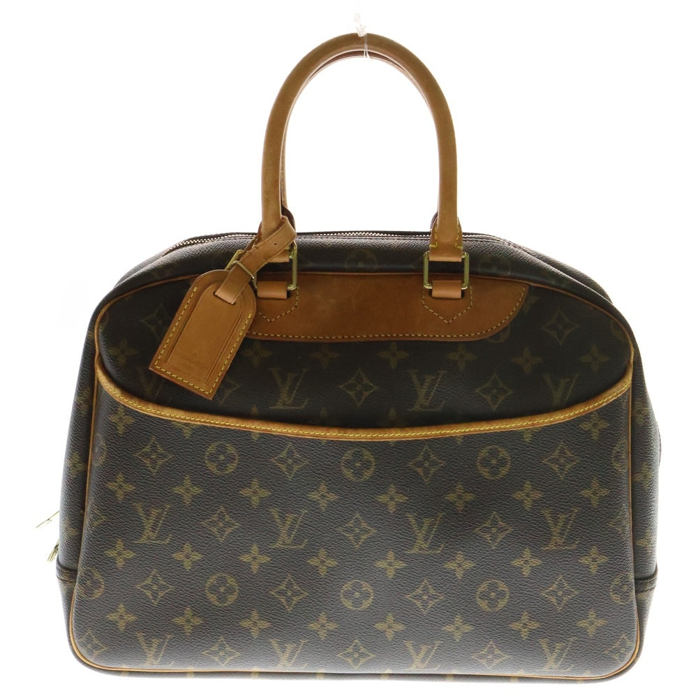 LOUIS VUITTON(ルイヴィトン) モノグラム ドーヴィル ボーリングバニティ ハンドバッグ ブラウン ゴールド金具 PVC×レザー M47270