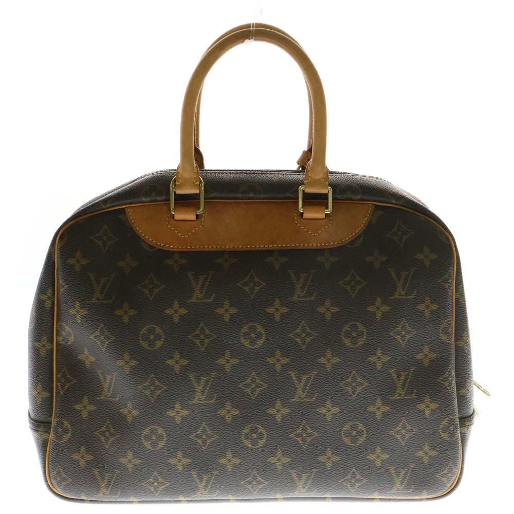 LOUIS VUITTON(ルイヴィトン) モノグラム ドーヴィル ボーリングバニティ ハンドバッグ ブラウン ゴールド金具 PVC×レザー M47270