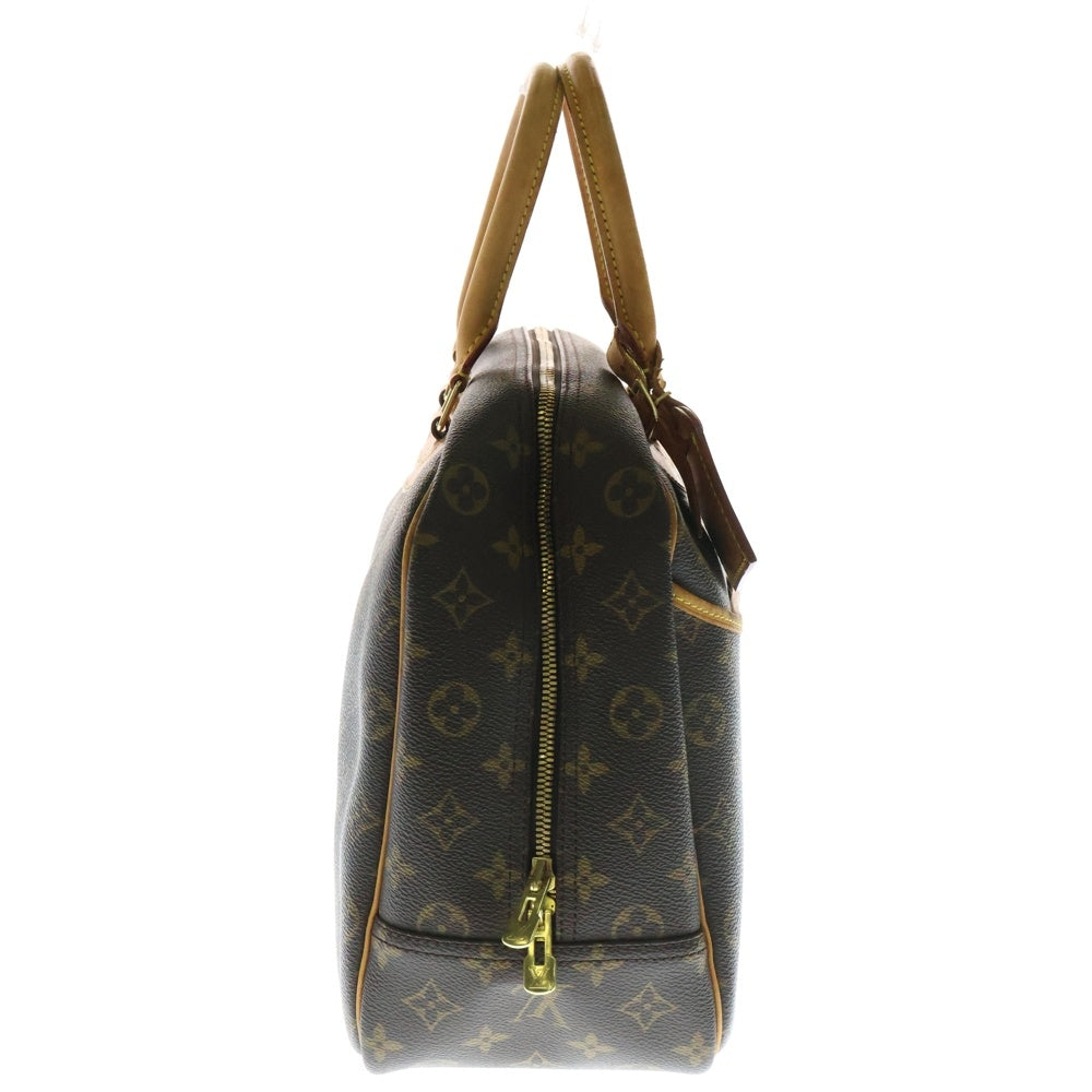 LOUIS VUITTON(ルイヴィトン) モノグラム ドーヴィル ボーリングバニティ ハンドバッグ ブラウン ゴールド金具 PVC×レザー M47270