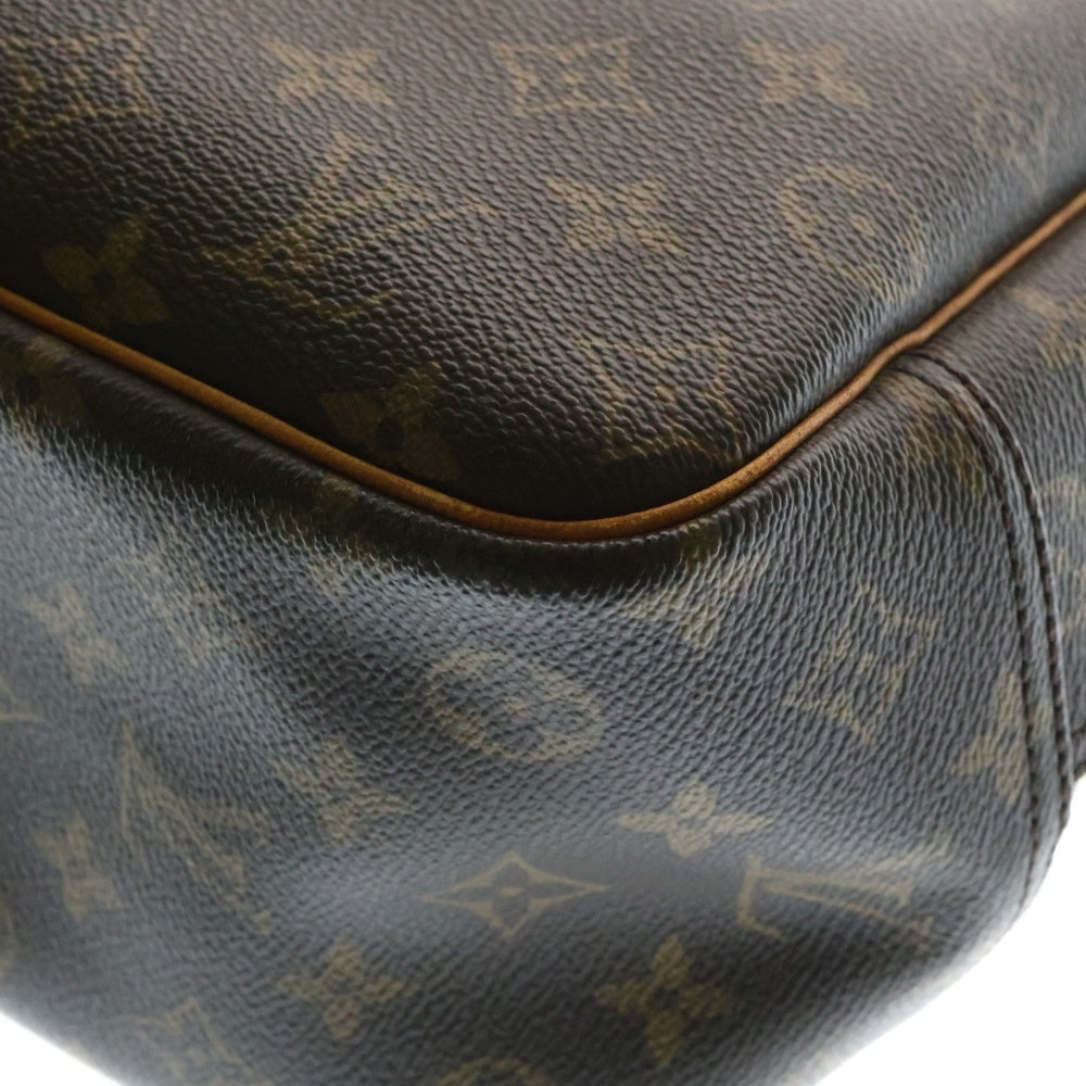 LOUIS VUITTON(ルイヴィトン) モノグラム ドーヴィル ボーリングバニティ ハンドバッグ ブラウン ゴールド金具 PVC×レザー M47270