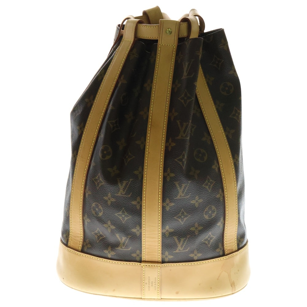 LOUIS VUITTON(ルイヴィトン) モノグラム ランドネGM ショルダーバッグ リュックサック バックパック ゴールド金具 ブラウン PVC×レザー M42244