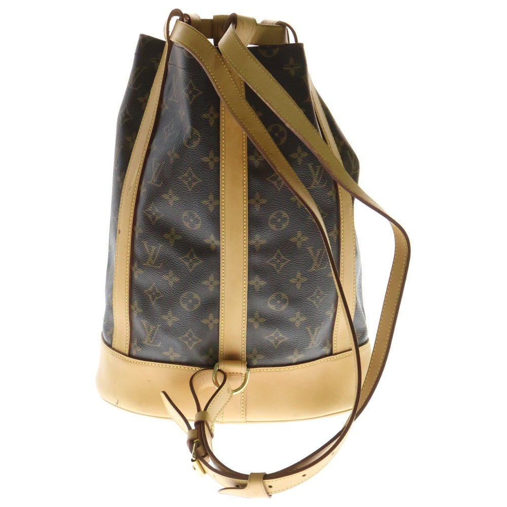 LOUIS VUITTON(ルイヴィトン) モノグラム ランドネGM ショルダーバッグ リュックサック バックパック ゴールド金具 ブラウン PVC×レザー M42244