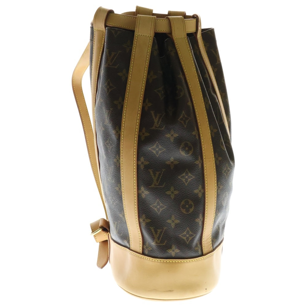 LOUIS VUITTON(ルイヴィトン) モノグラム ランドネGM ショルダーバッグ リュックサック バックパック ゴールド金具 ブラウン PVC×レザー M42244