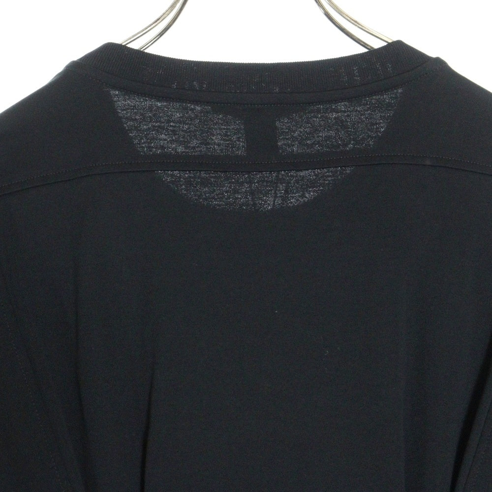 LOUIS VUITTON(ルイヴィトン) 25SS LVロゴチェーン ジッパーウエストデザイン 半袖Tシャツ カットソー ワンピース ドレス シルバー金具 ブラック レディース RW251WW UOL FSJD01