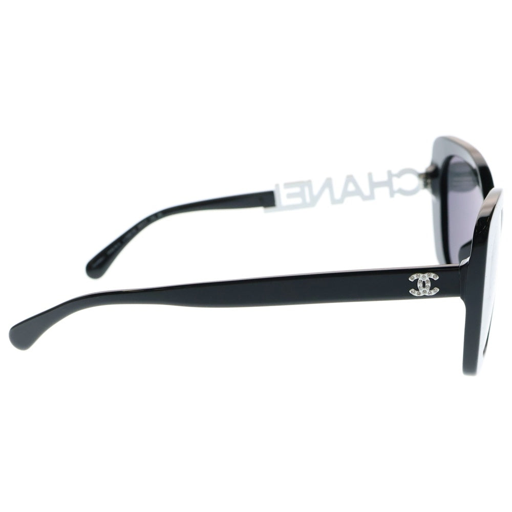 CHANEL(シャネル) スクエア シェイプ ポラライズド サングラス ラインストーン ブラックフレーム ブラックレンズ 53□17 5422-B-A
