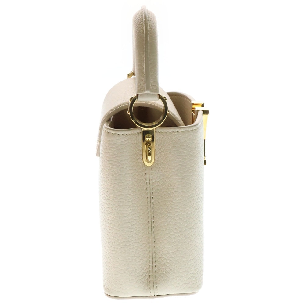 LOUIS VUITTON(ルイヴィトン) カプシーヌMINI ミニ モノグラム トリヨン レザー 2WAY ハンド ショルダーバッグ ゴールド金具 ホワイトベージュ M23944