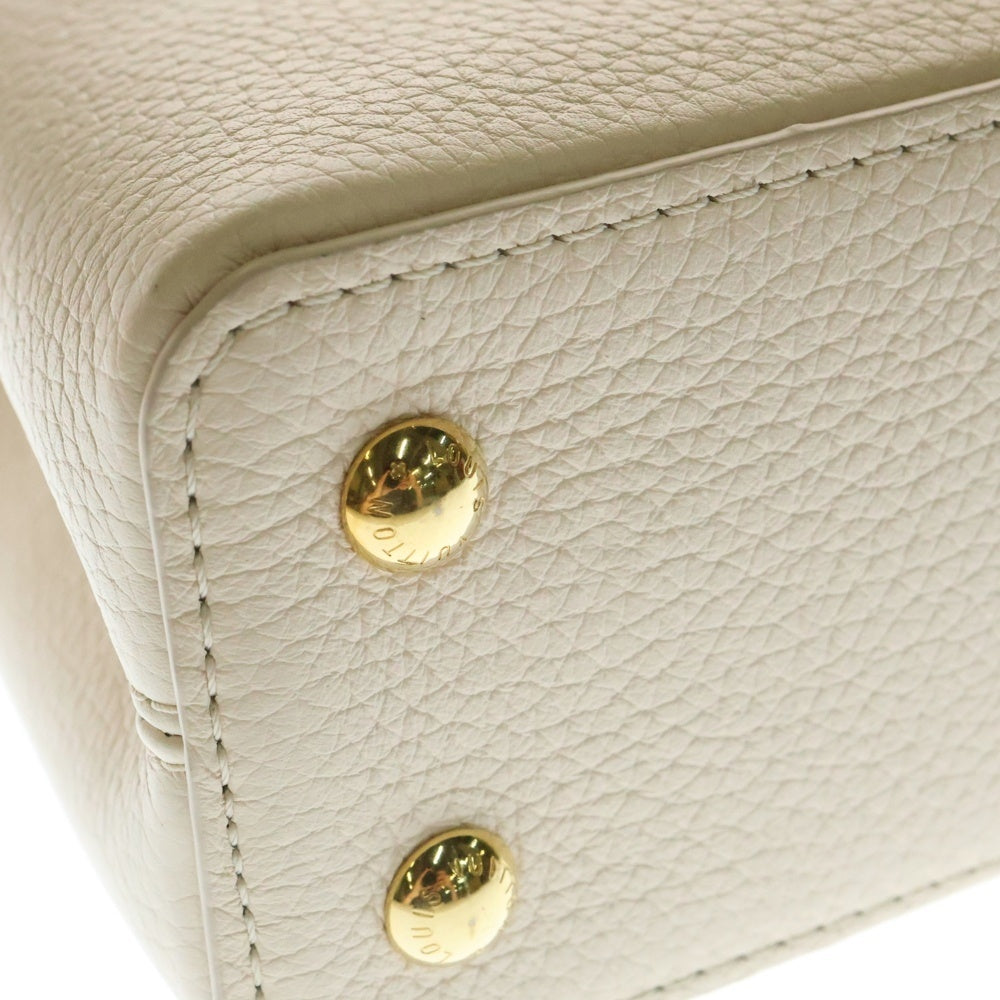 LOUIS VUITTON(ルイヴィトン) カプシーヌMINI ミニ モノグラム トリヨン レザー 2WAY ハンド ショルダーバッグ ゴールド金具 ホワイトベージュ M23944