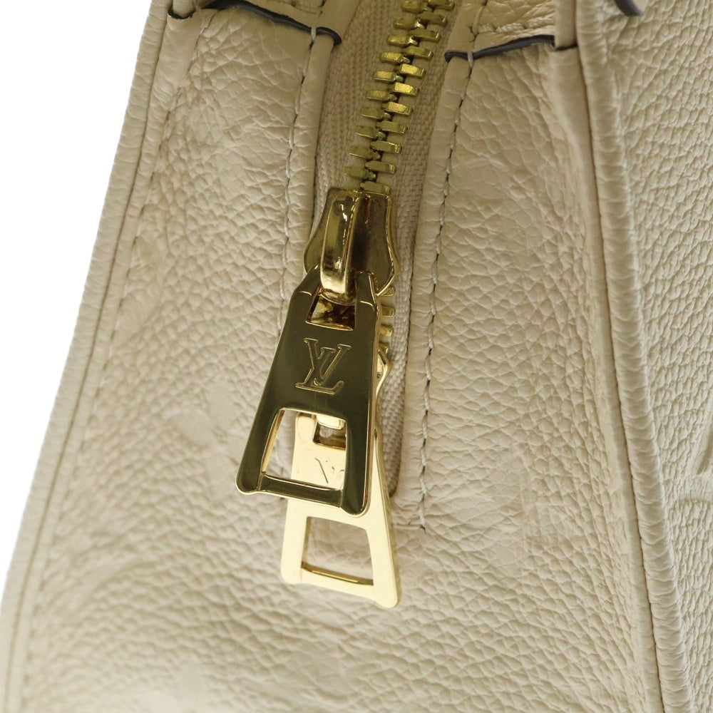LOUIS VUITTON(ルイヴィトン) オンザゴーEW モノグラム アンプラント クレーム レザー 2WAY ハンド ショルダーバッグ ゴールド金具 アイボリー M23698