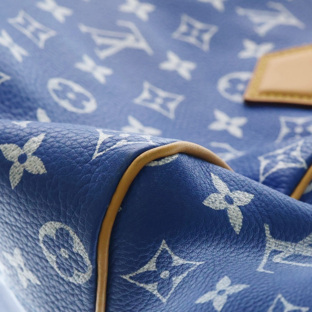 LOUIS VUITTON(ルイヴィトン) モノグラム スピーディP9 バンドリエール25 2WAY ポーチ付レザーハンドバッグ ショルダーバッグ ブルー M24424