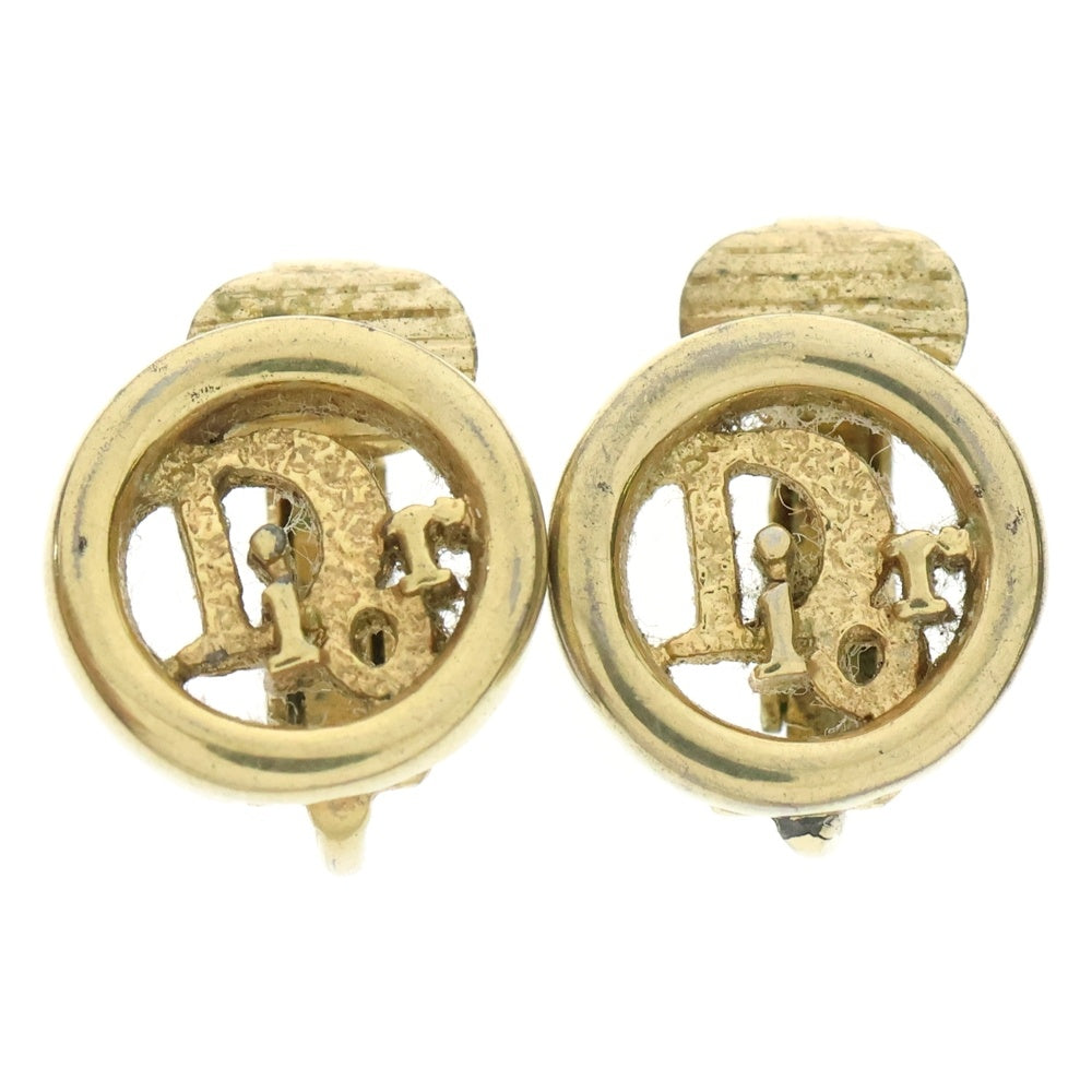 Christian Dior(クリスチャンディオール) ロゴ イヤリング イヤーアクセサリー ゴールド GP