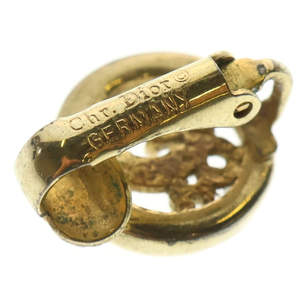 Christian Dior(クリスチャンディオール) ロゴ イヤリング イヤーアクセサリー ゴールド GP