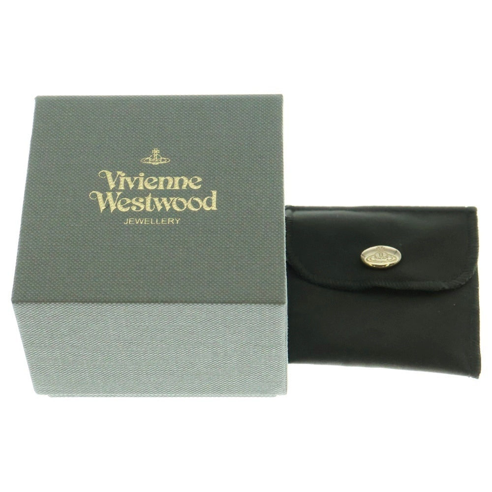 Vivienne Westwood(ヴィヴィアンウエストウッド) オーブ ラインストーン ピアス シルバ