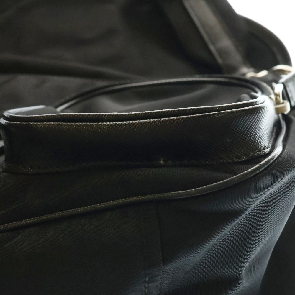 PRADA(プラダ) ショルダーバッグ ブラック ナイロン×レザー BT0464
