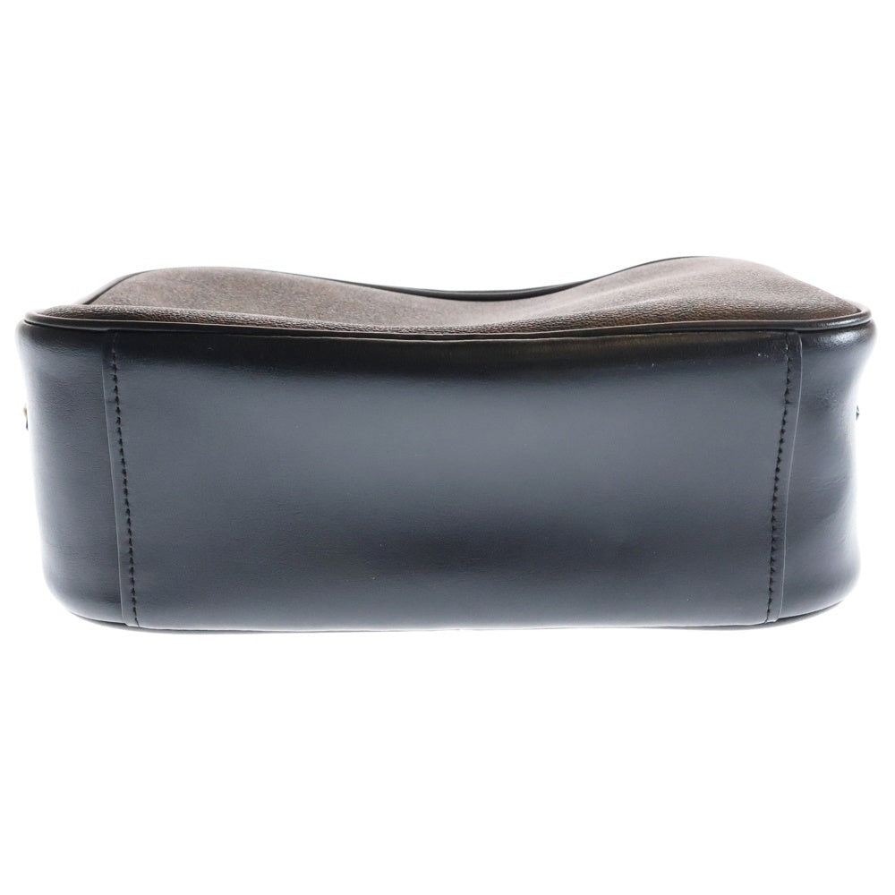 COACH(コーチ) シグネチャーロゴ レザーショルダーバッグ ブラック/ブラウン F68168