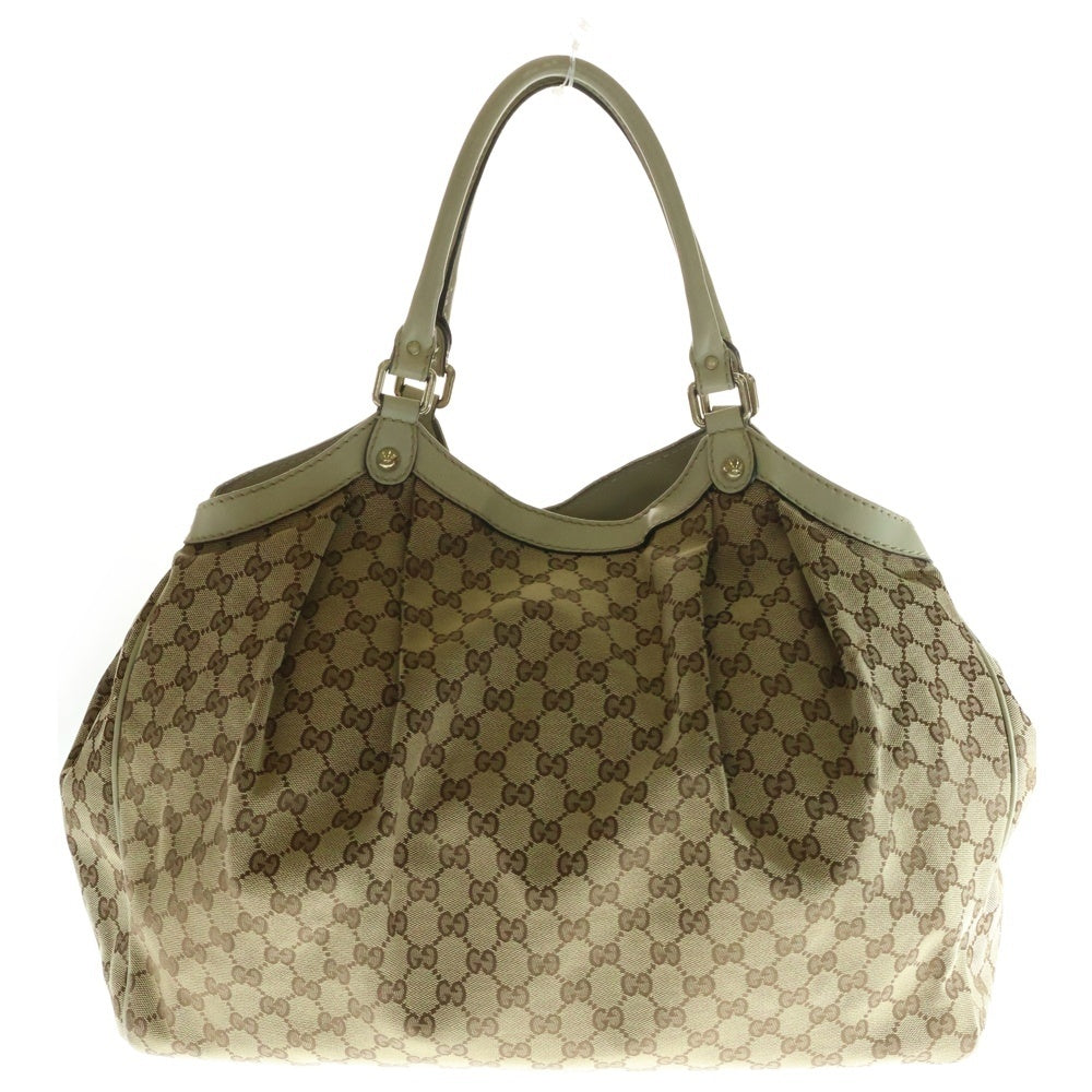 GUCCI(グッチ) スーキー GGキャンバス トートバッグ ベージュ キャンバス 211943