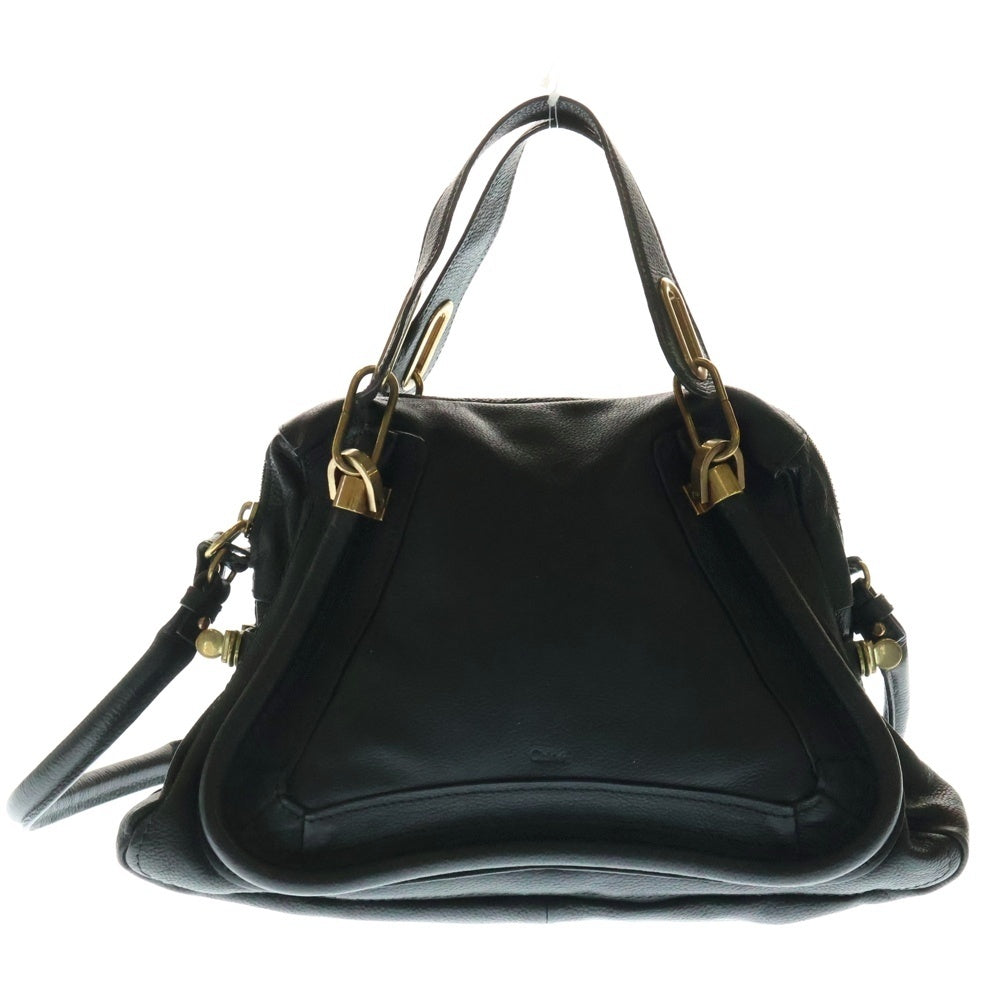 Chloe(クロエ) パラティ 2wayハンドバッグ ショルダーバッグ ブラック レザー