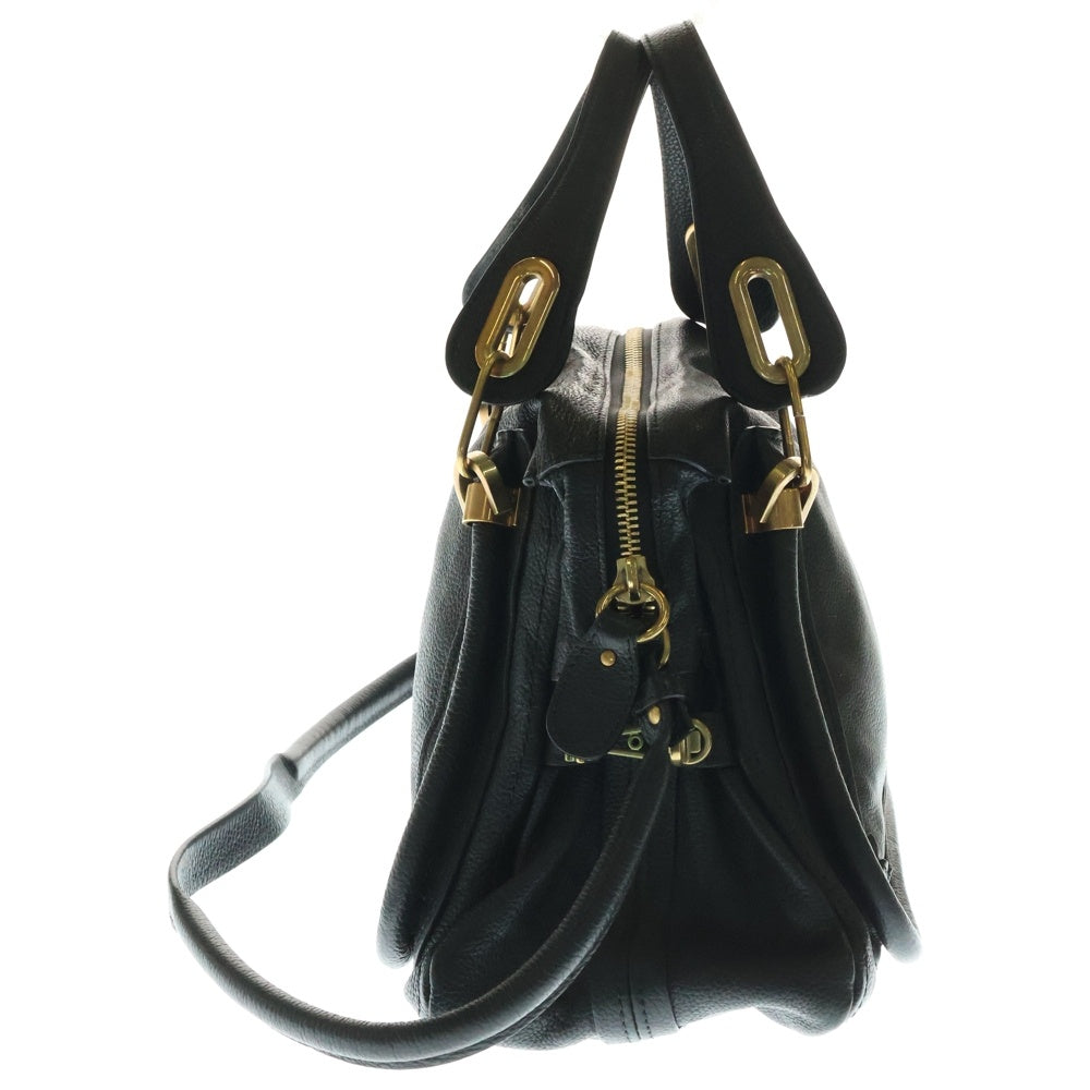 Chloe(クロエ) パラティ 2wayハンドバッグ ショルダーバッグ ブラック レザー