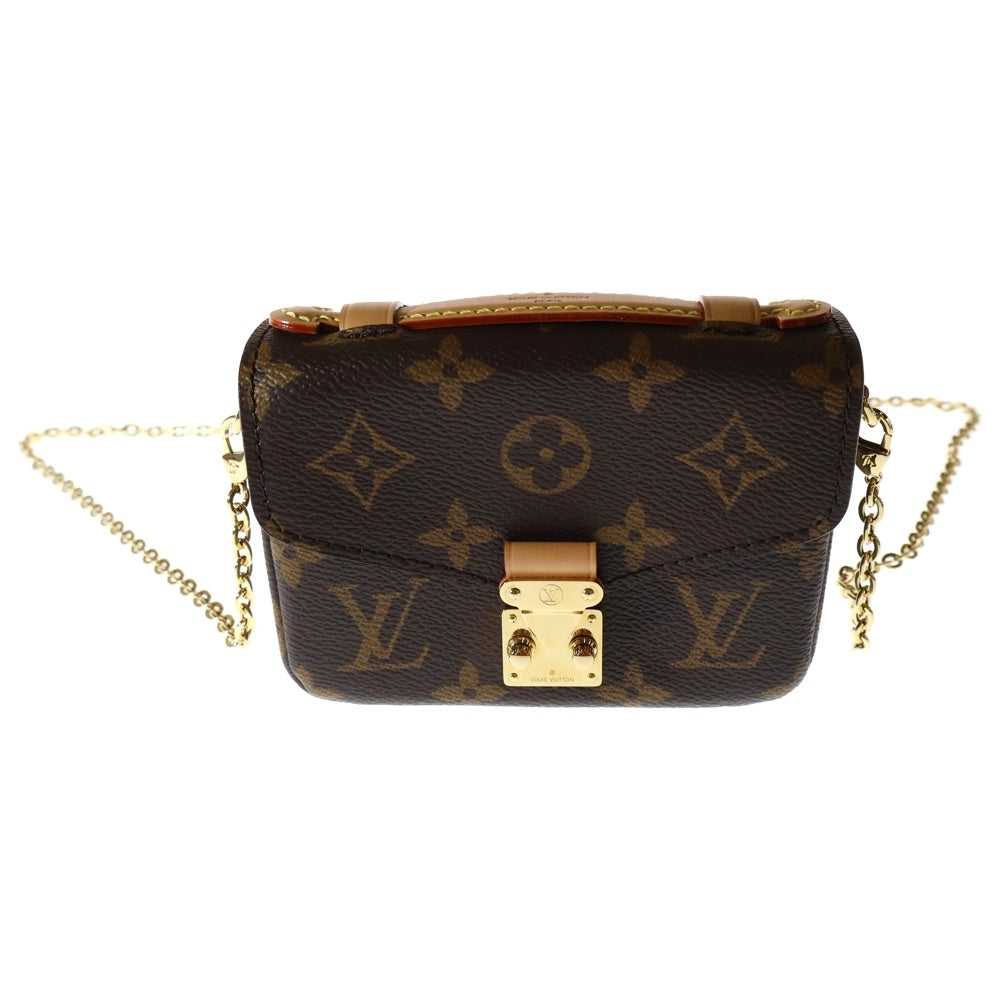 LOUIS VUITTON(ルイヴィトン) モノグラム ミクロ・メティス ショルダーバッグ ブラウン PVCレザー ハンドバッグ RFID M81267