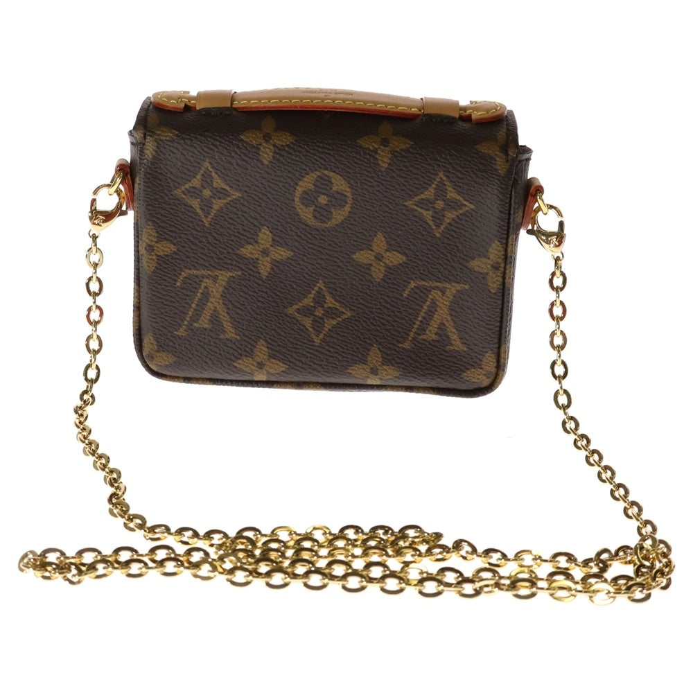 LOUIS VUITTON(ルイヴィトン) モノグラム ミクロ・メティス ショルダーバッグ ブラウン PVCレザー ハンドバッグ RFID M81267