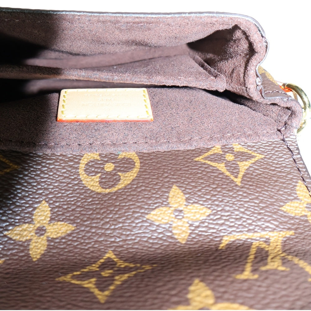 LOUIS VUITTON(ルイヴィトン) モノグラム ミクロ・メティス ショルダーバッグ ブラウン PVCレザー ハンドバッグ RFID M81267