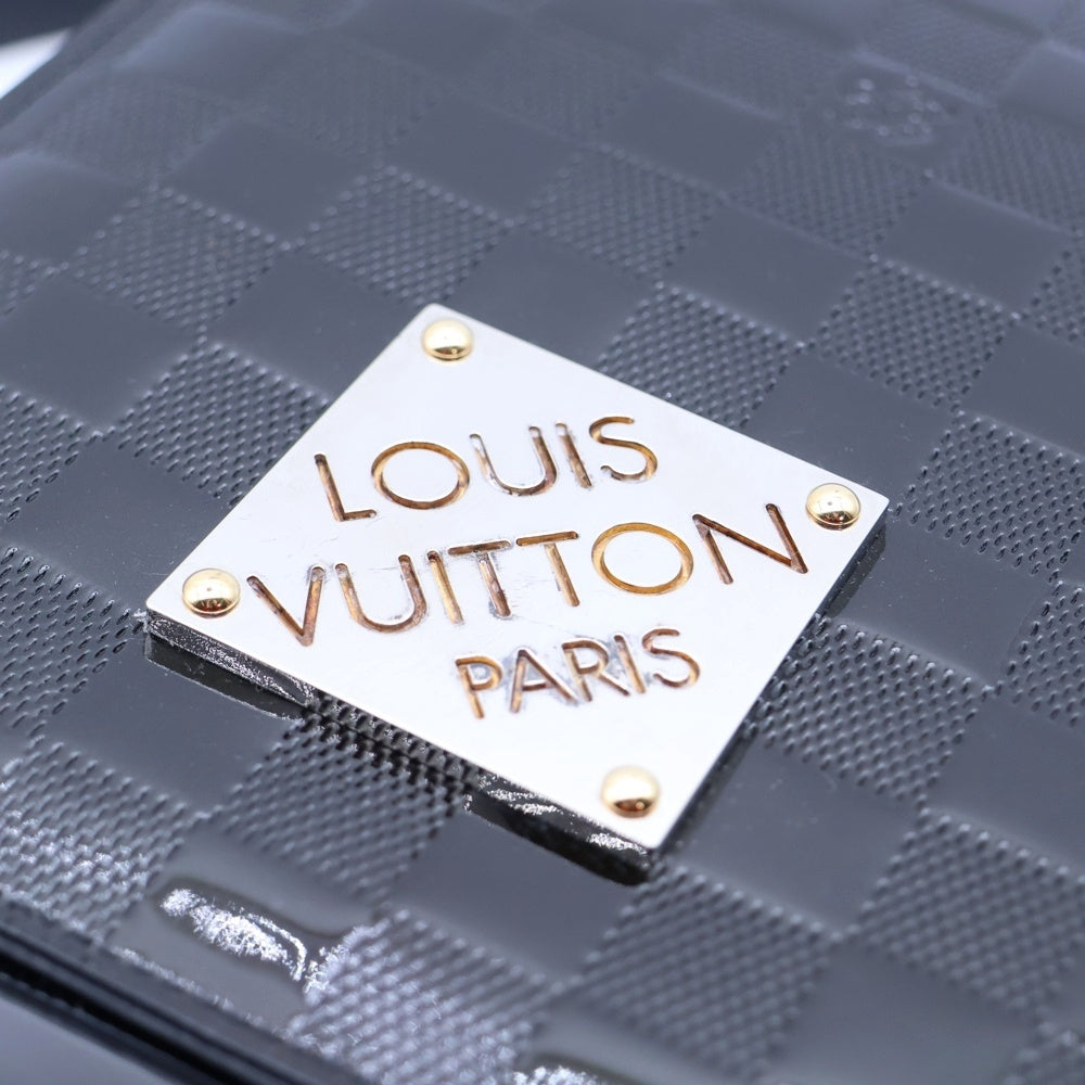 LOUIS VUITTON(ルイヴィトン) ダミエ ヴェルニ クラブ ワンショルダーバッグ ハンドバッグ ミニバッグ ブラック ノワール シルバー金具 M92127