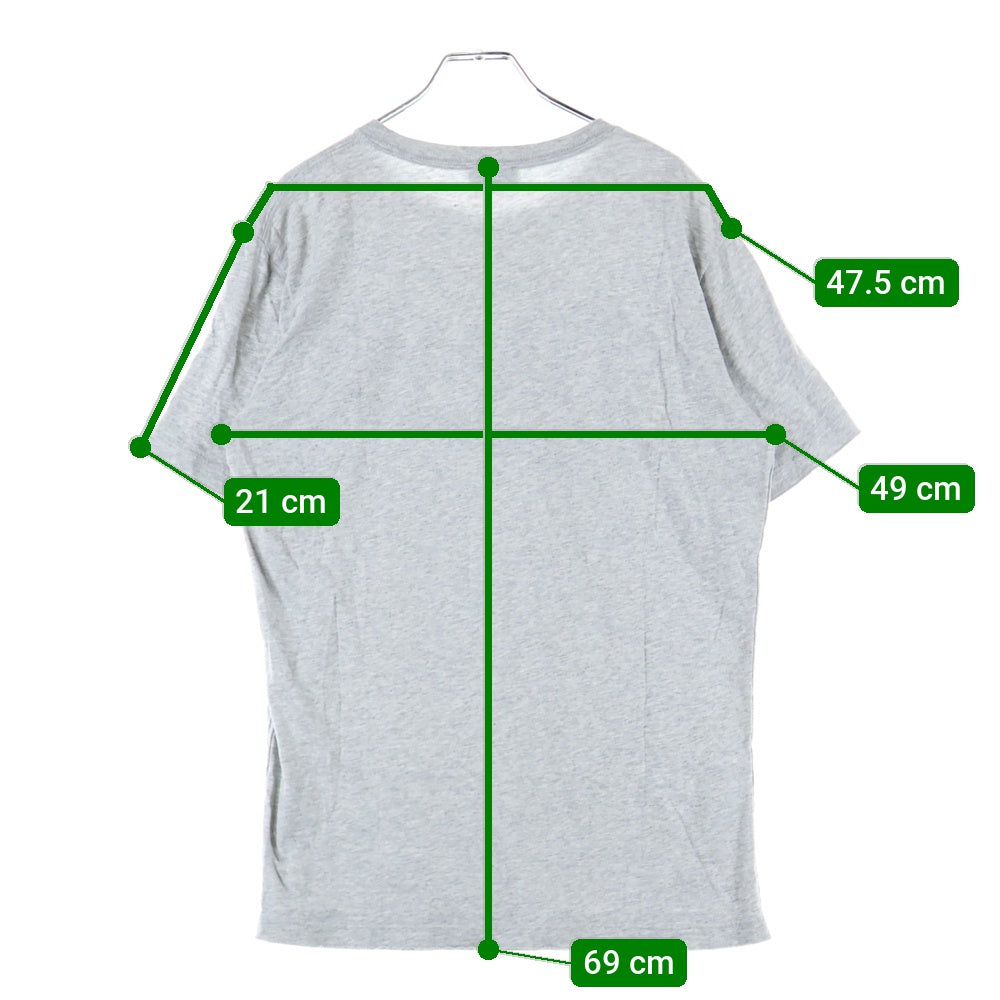 DIESEL(ディーゼル) フロントプリント コットン半袖シャツ グレー