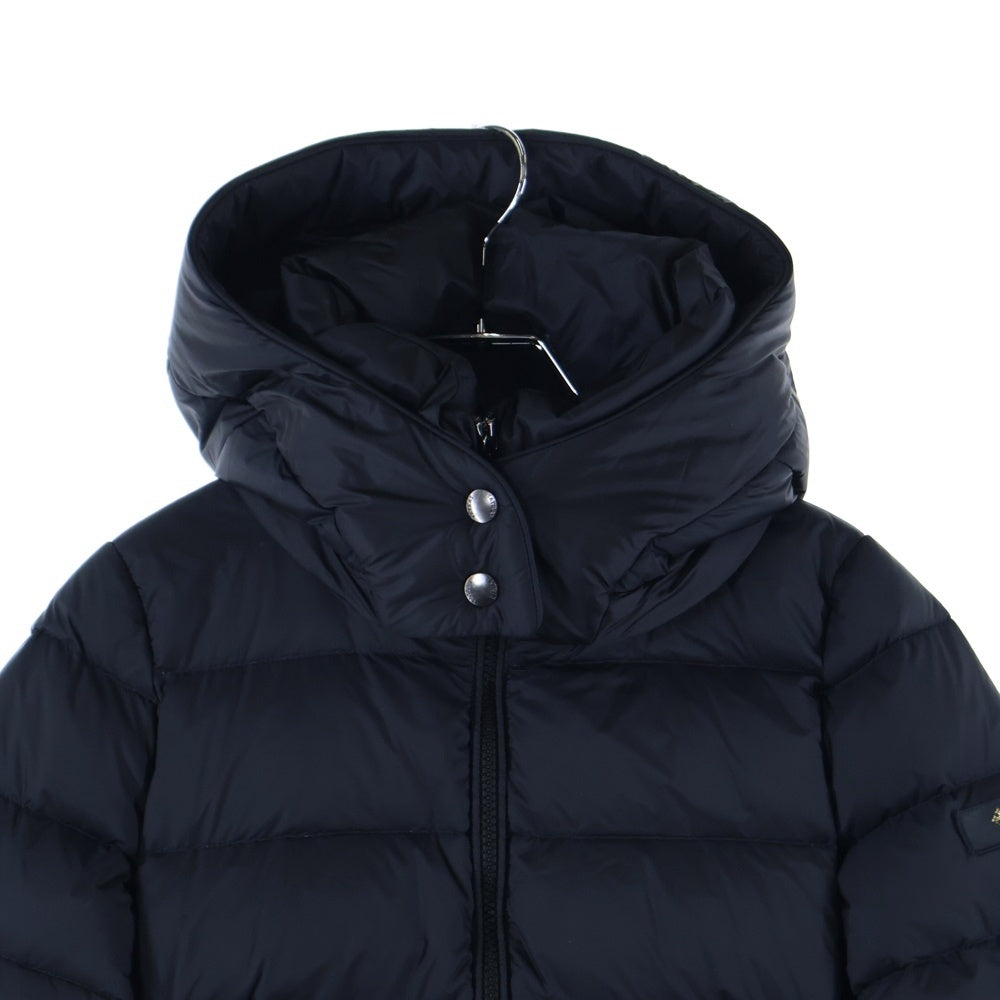 TATRAS(タトラス) 23AW ポリテアマ フーデッド ジップアップ ダウン ロングジャケット コート ブラック レディース LTAT23A4694